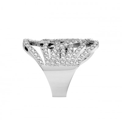 Sophisticated Diamond Cocktail Ring